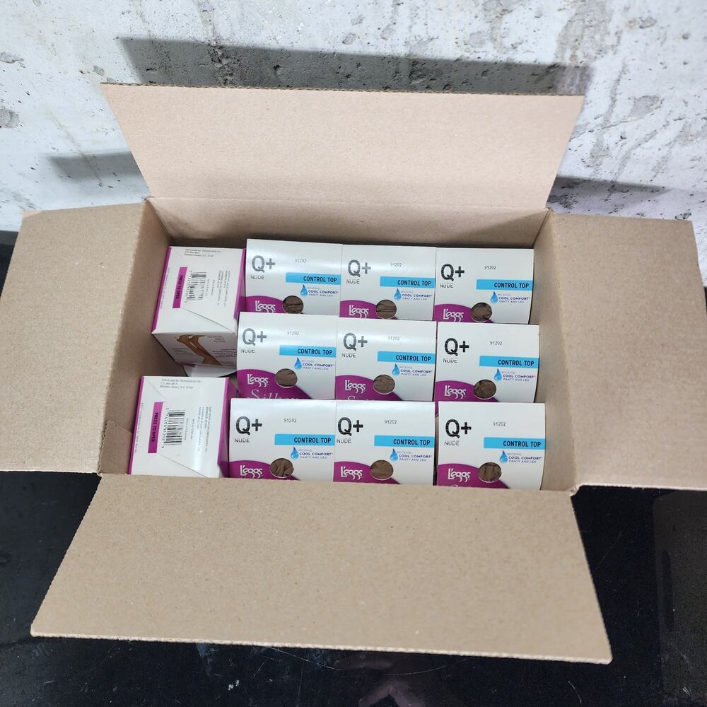 10x pairs L'eggs Silken Mist Silky Sheer Leg Control Top Pantyhose Size Large Q